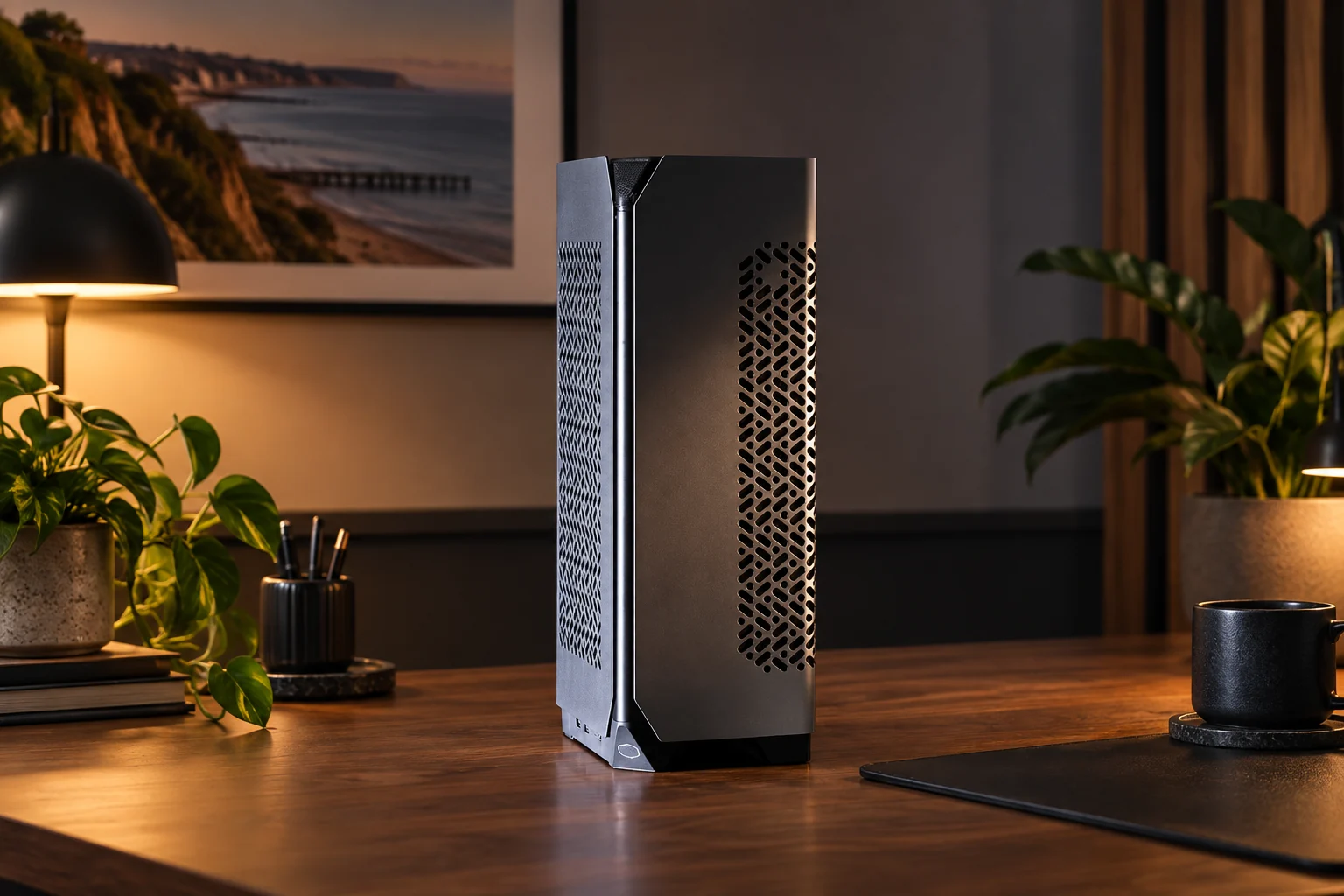 Edited manufacturer image of the NCore 100 Max case used for Jamie's build