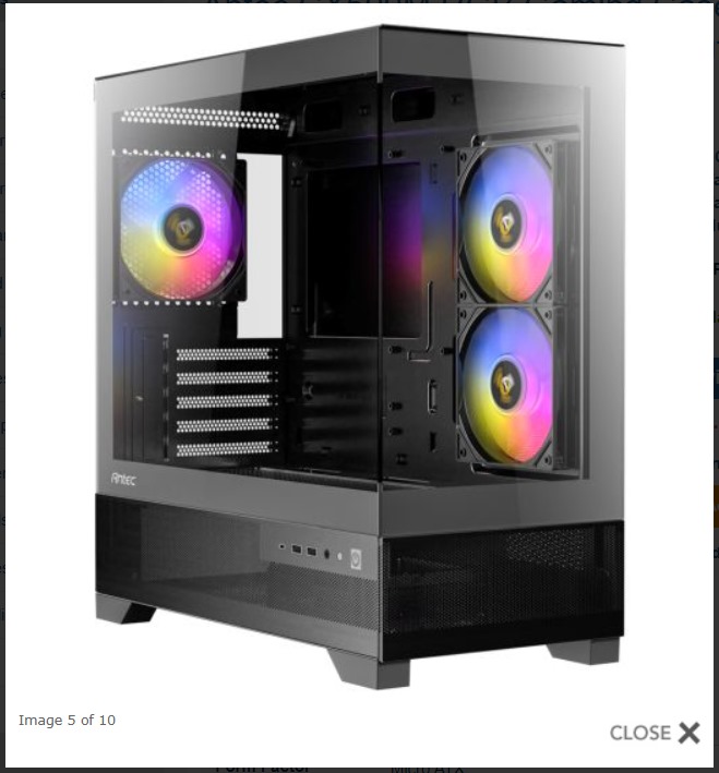 Original black panoramic PC case reference image shared during Rosie's October 2024 build discussion